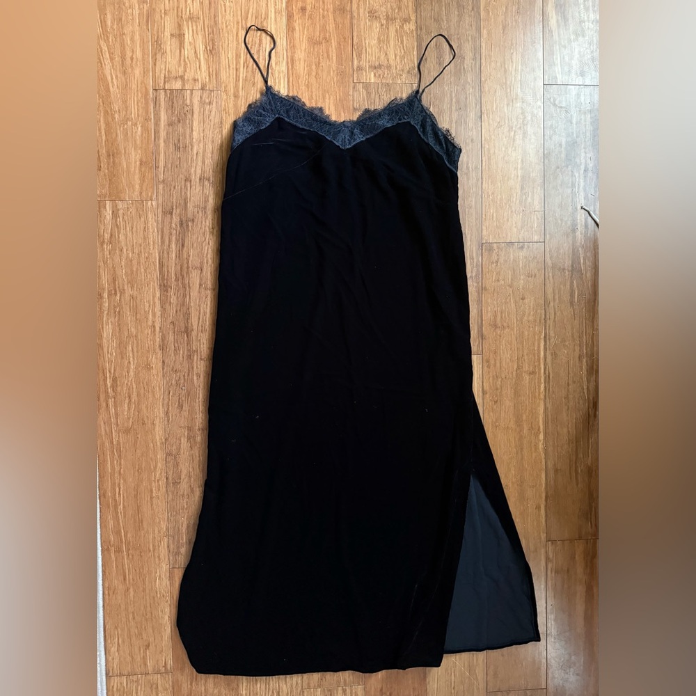 Sexy Black Velvet Dress